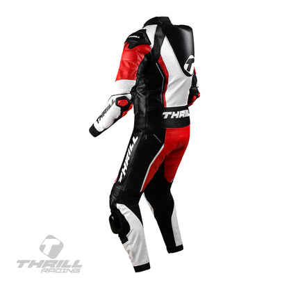 AMERICAN THUNDER one piece leather racing suit by Thrill Racing