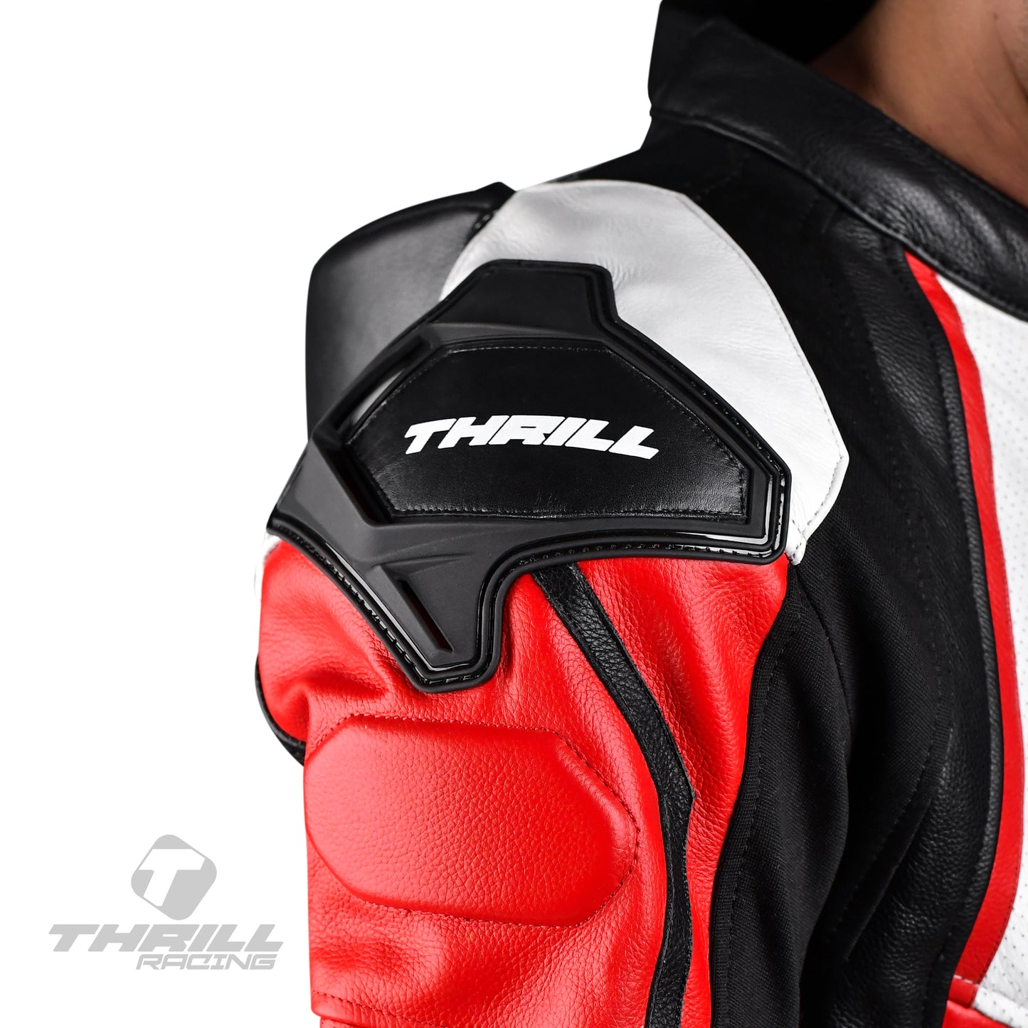 AMERICAN THUNDER one piece leather racing suit by Thrill Racing