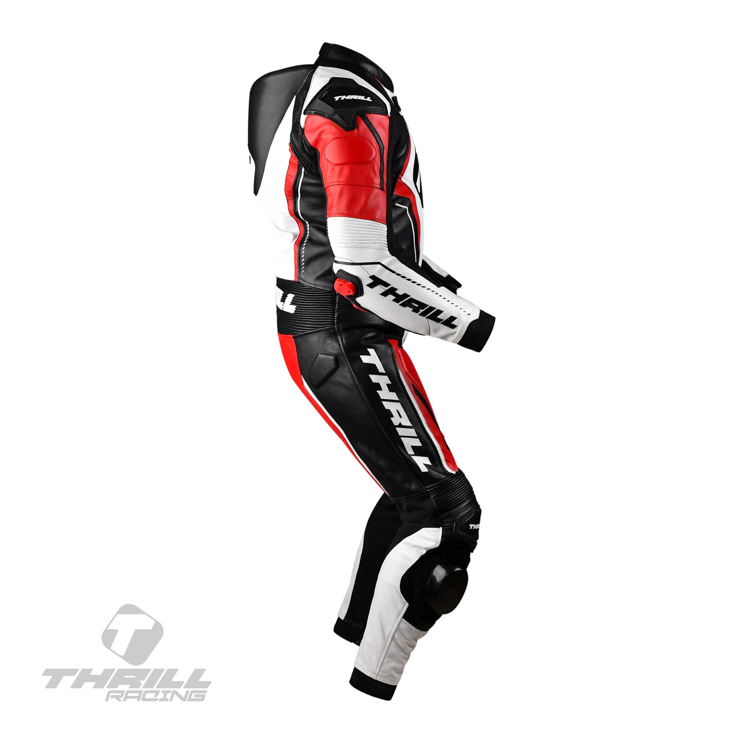 AMERICAN THUNDER one piece leather racing suit by Thrill Racing