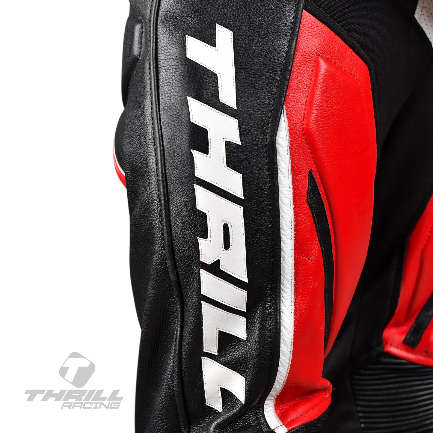 AMERICAN THUNDER one piece leather racing suit by Thrill Racing