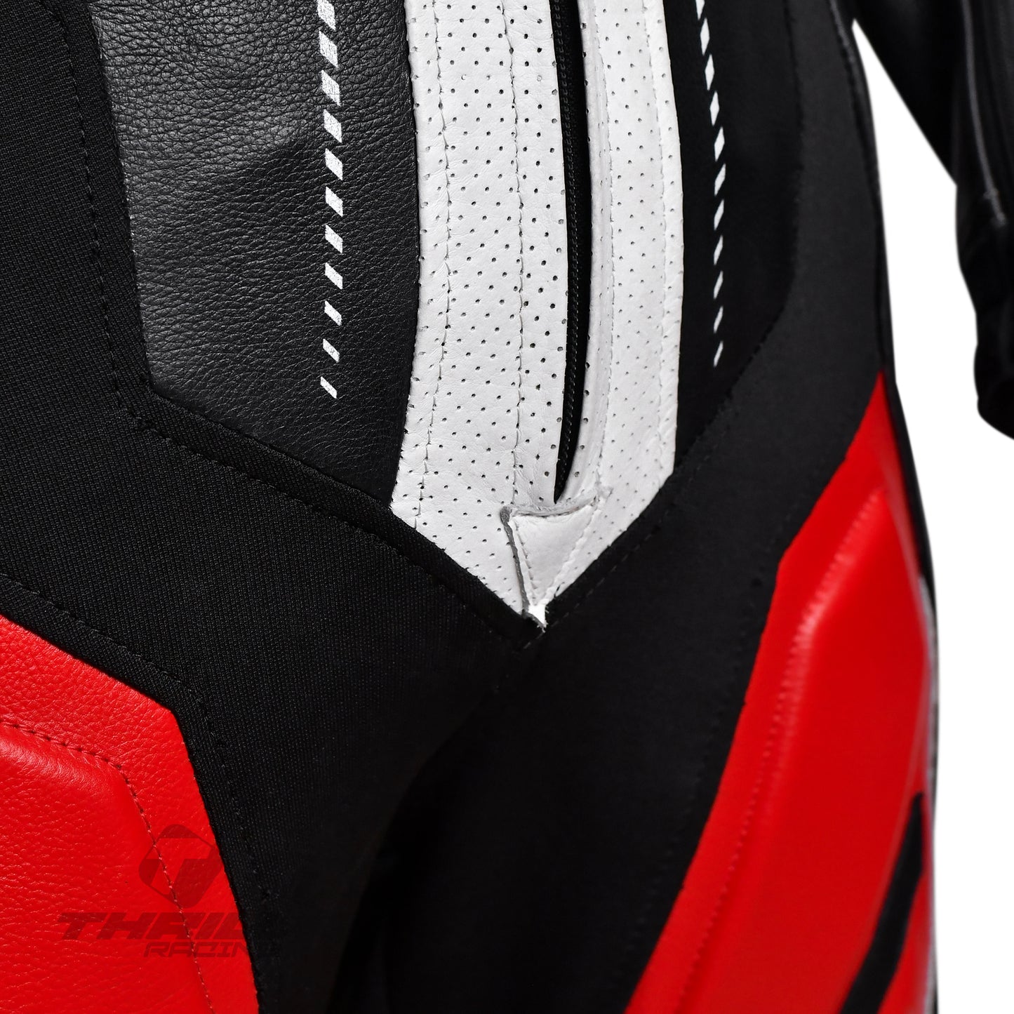 AMERICAN THUNDER one piece leather racing suit by Thrill Racing